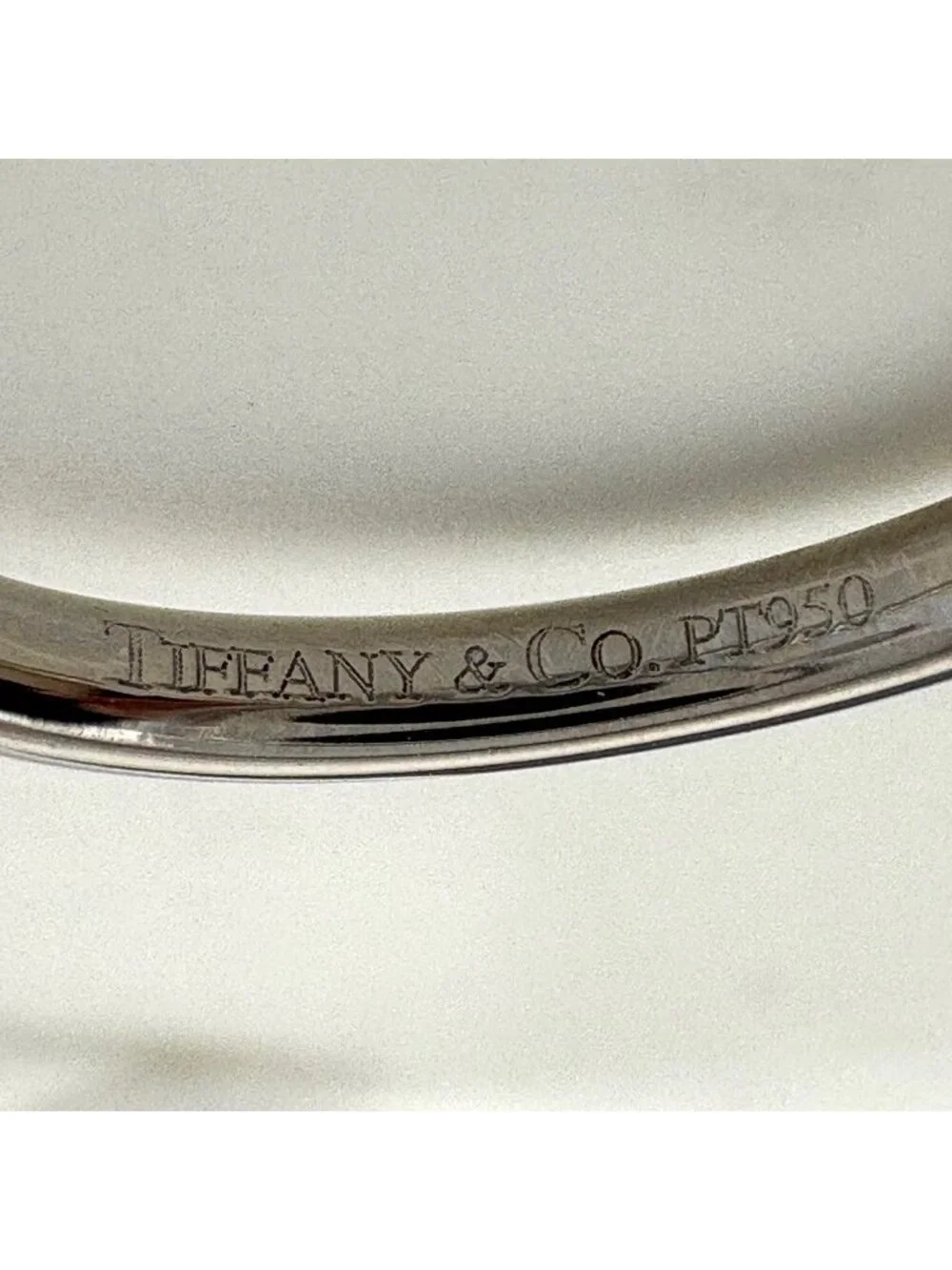 Tiffany & Co Curved Band Platinum Ring Elsa Peretti